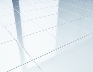 Clean ceramic tile floors