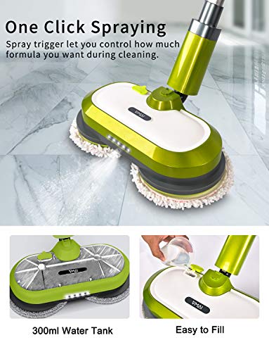 Cordless Electric Spin Mop for Hardwood and Tile Floors