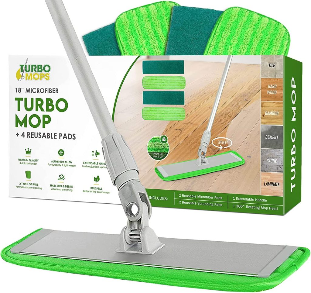 Turbo Microfiber Floor Cleaning Mop
